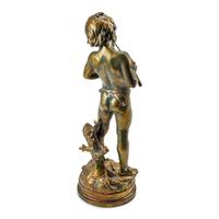 A French Gilt Metal Figure of a Flute Player