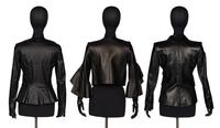 Three Designer Black Leather Jackets