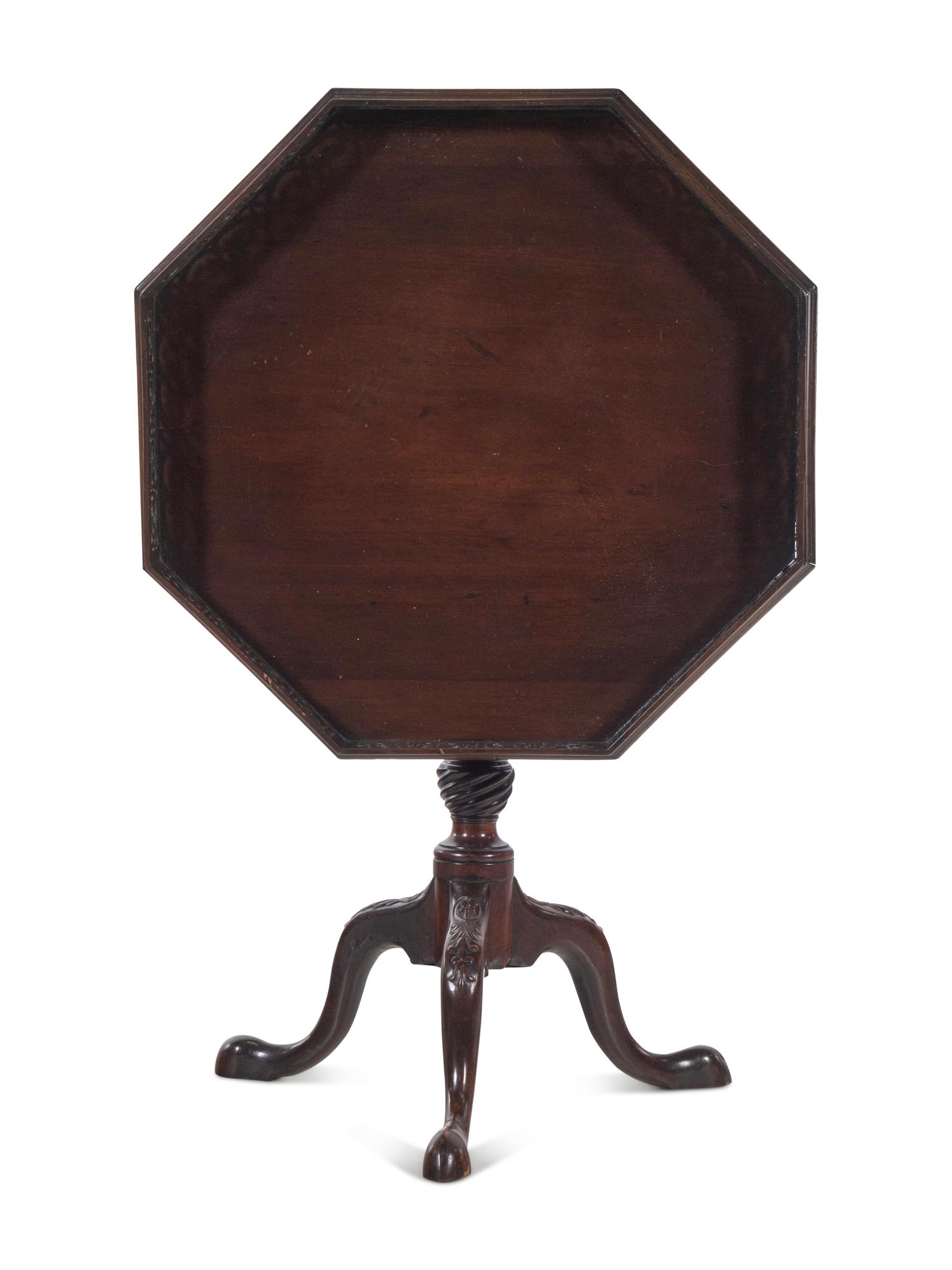 A George III Style Mahogany Tilt-Top Table