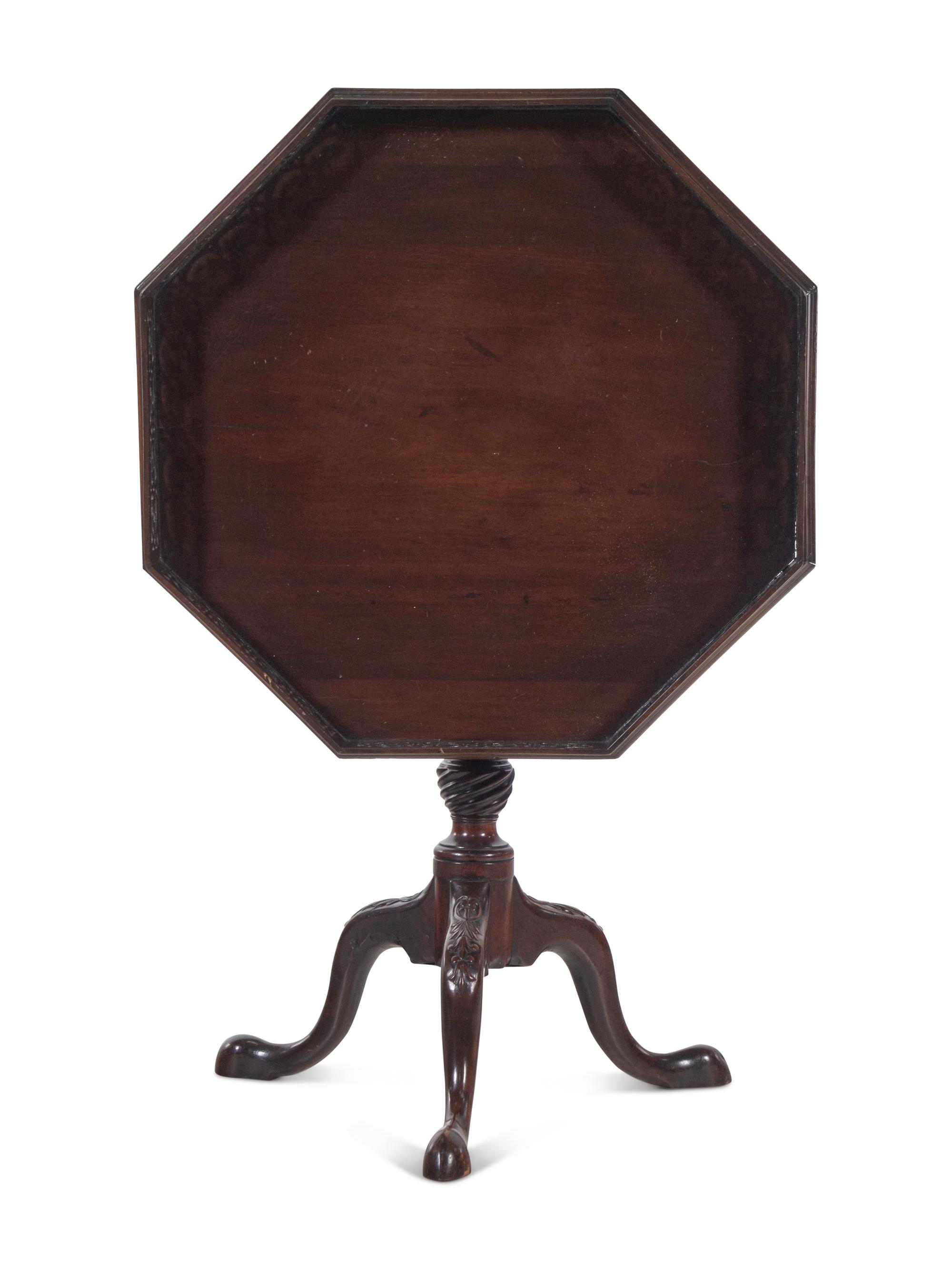 A George III Style Mahogany Tilt-Top Table