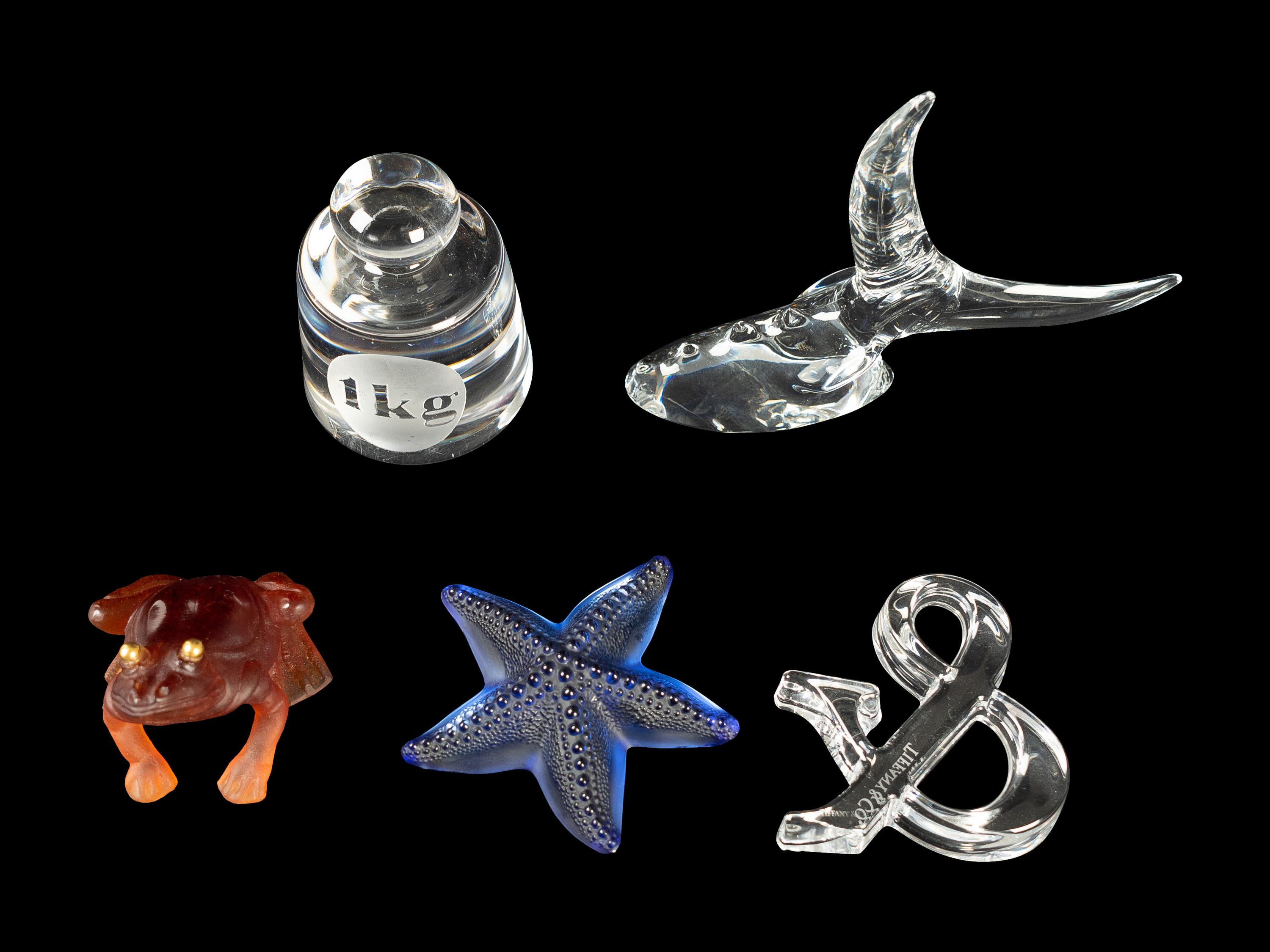 Five Modern Glass Paperweights