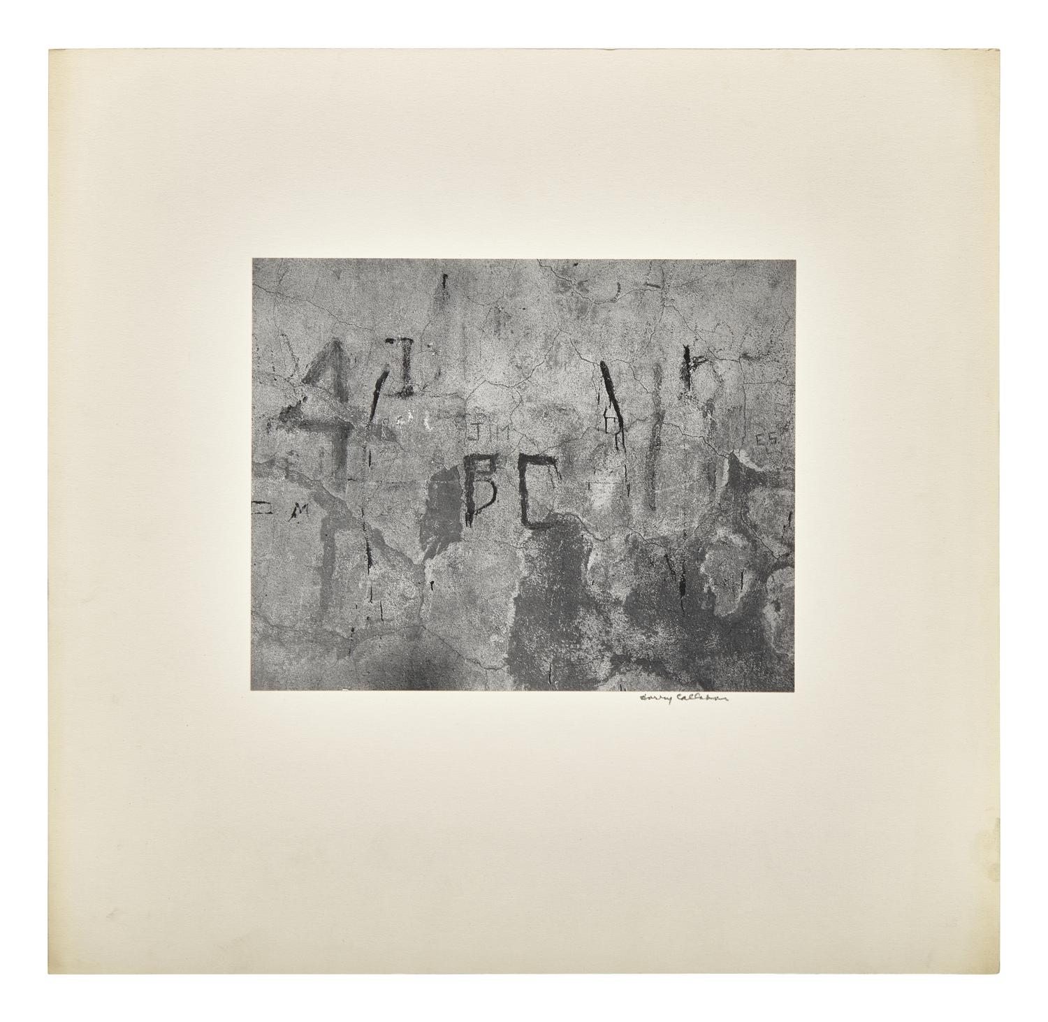 New York, 1945 and Torn Sign , 1946 (two works)