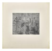 New York, 1945 and Torn Sign , 1946 (two works)