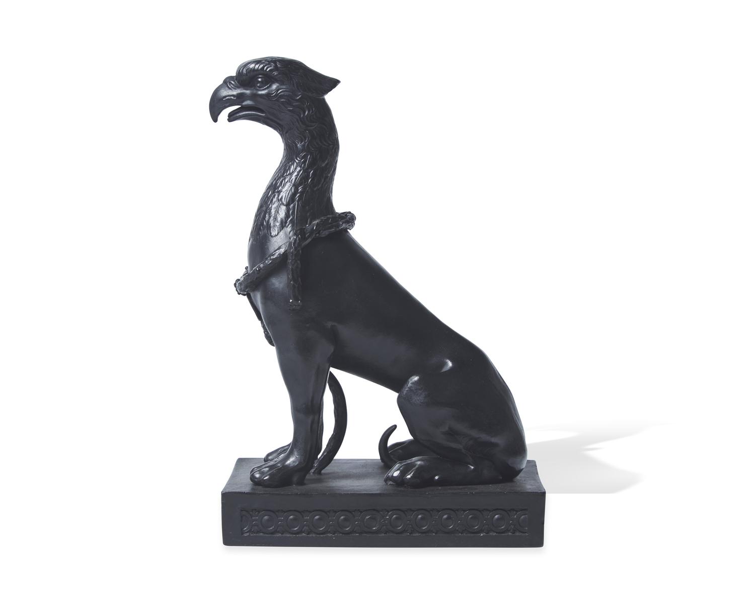 A Wedgwood Black Basalt Gryphon