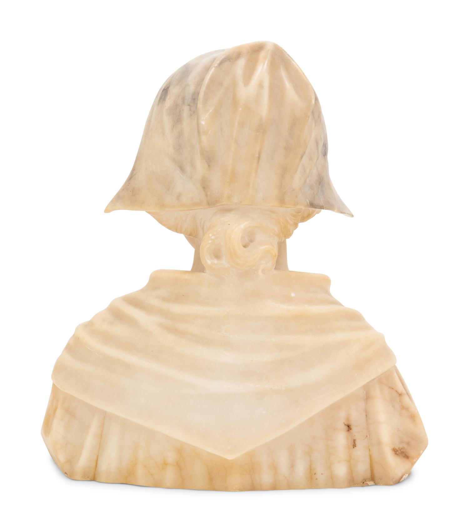 An Italian Alabaster Bust