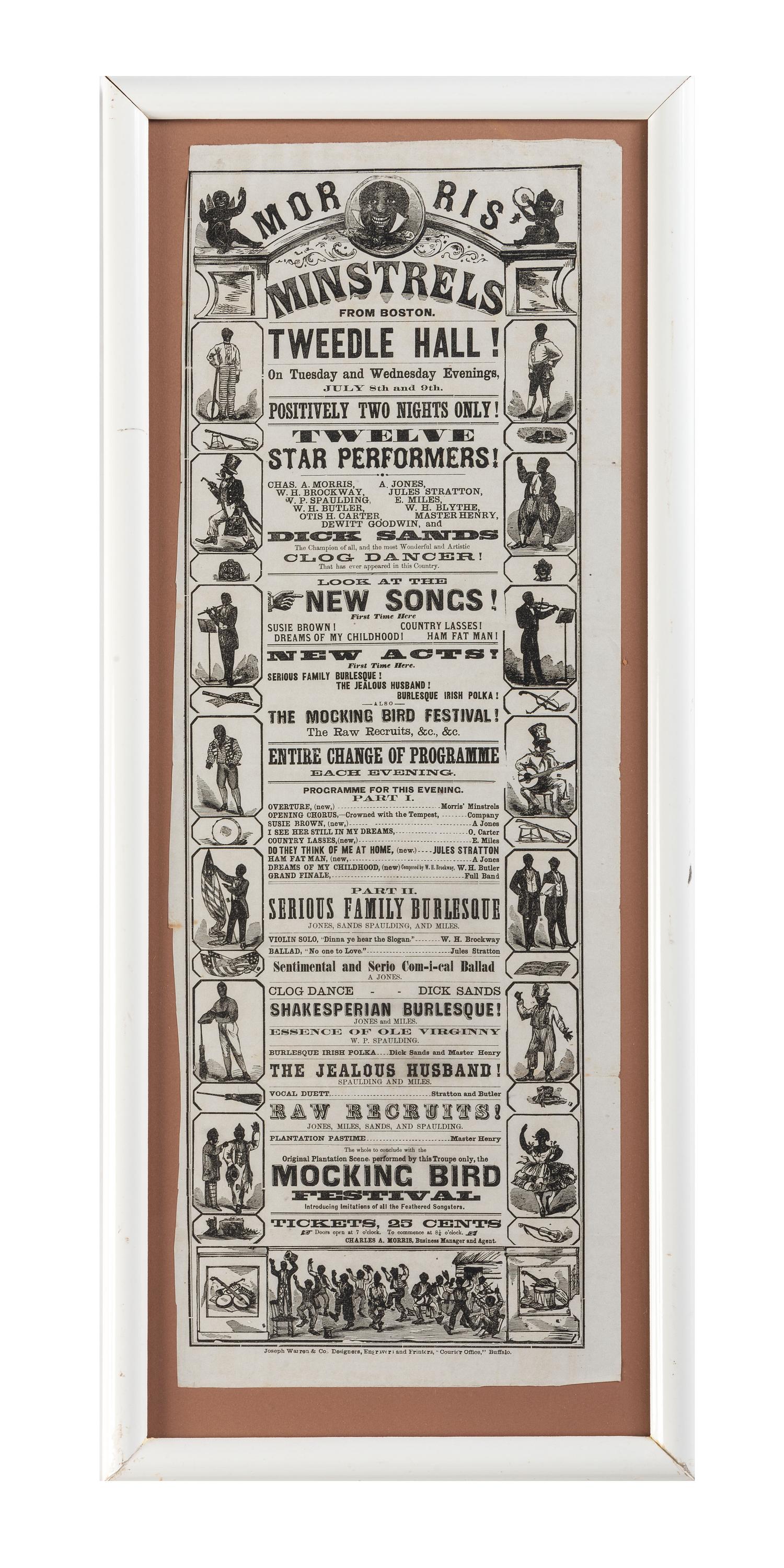 [MUSIC]. Morris' Minstrels from Boston. Tweedle Hall! Buffalo, NY: Joseph Warren & Co., n.d.