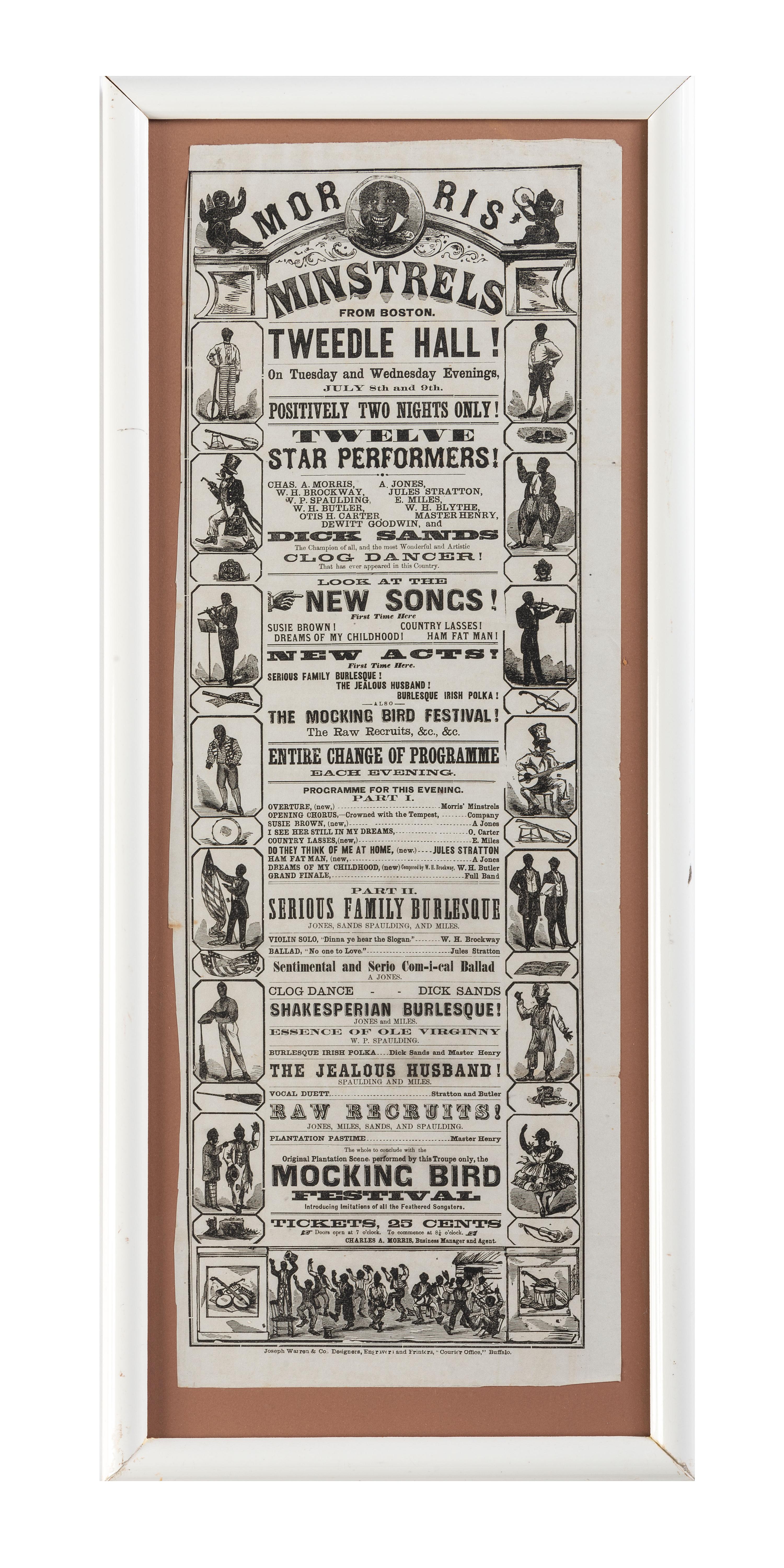 [MUSIC]. Morris' Minstrels from Boston. Tweedle Hall! Buffalo, NY: Joseph Warren & Co., n.d.