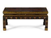 A Chinese Export Lacquered Low Table
