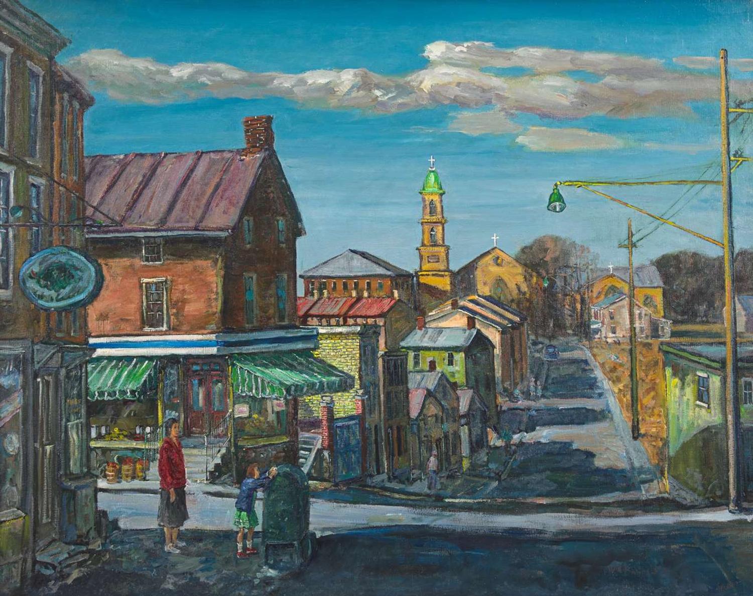 Walter Emerson Baum (American, 1884-1956) - Manayunk Autumn