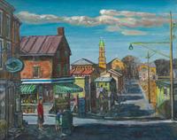 Walter Emerson Baum (American, 1884-1956) - Manayunk Autumn