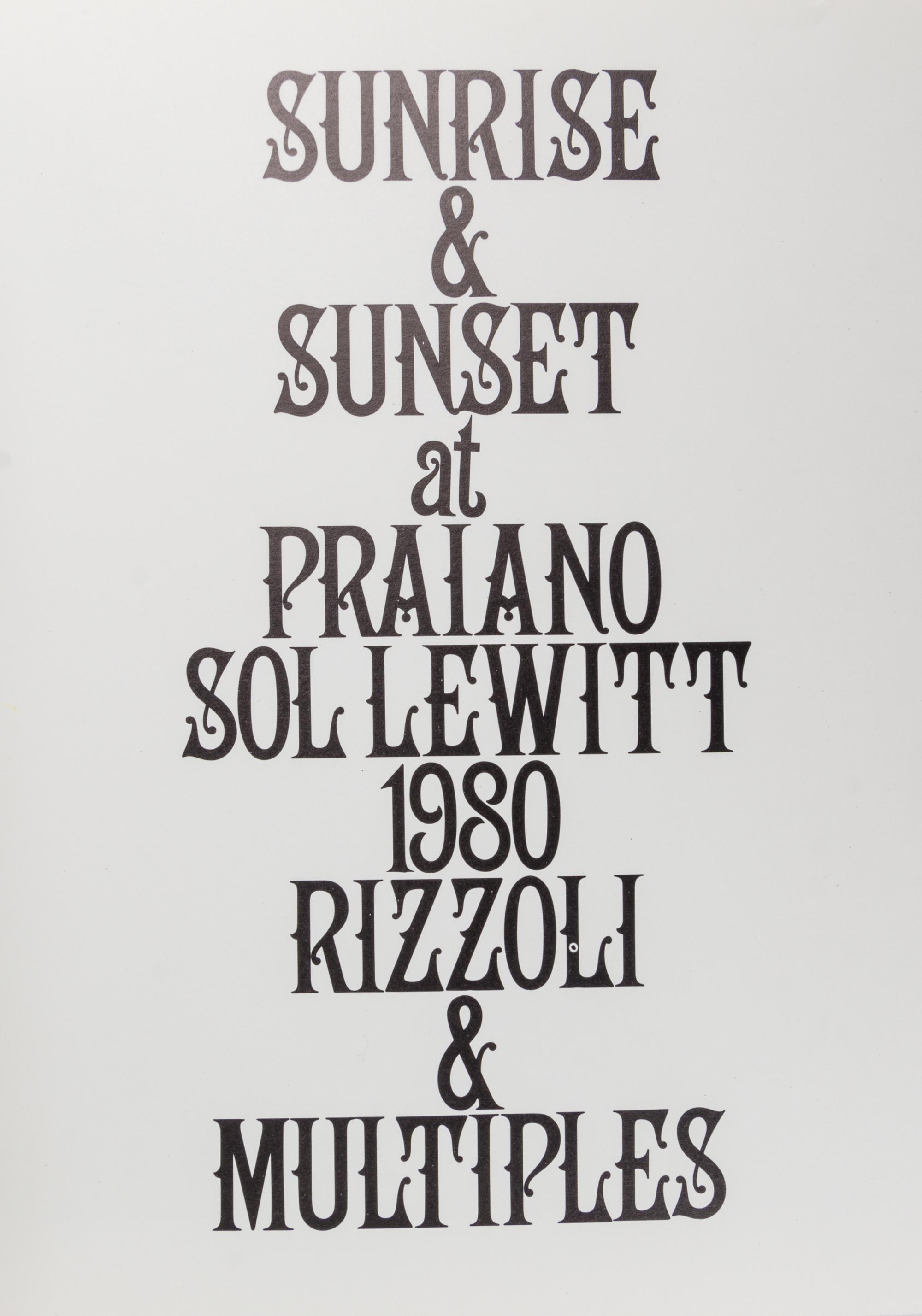 LEWITT, SOL. A group of 10 volumes.