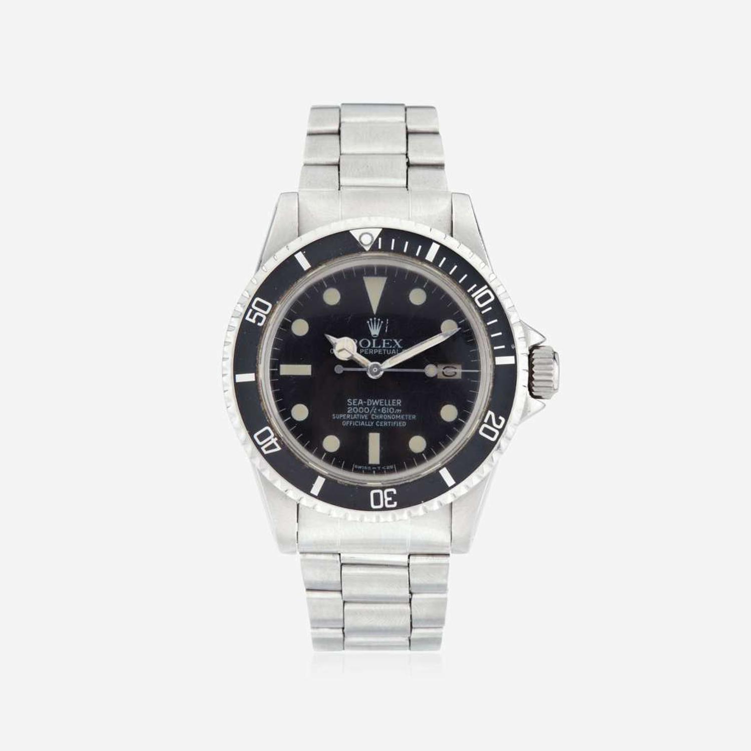 A stainless steel automatic self-winding "Great White" Rolex Sea-Dweller Ref. 1665/0, Circa 1979
