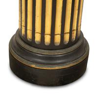 A Neoclassical Style Painted and Parcel Gilt Pedestal