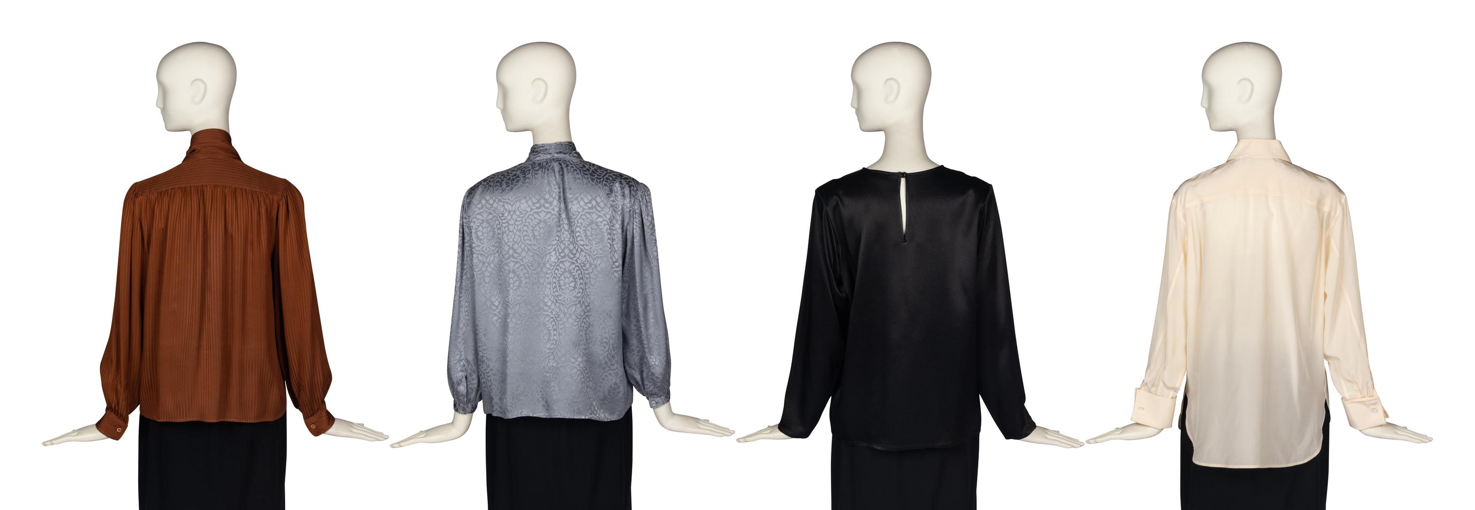 Five Yves Saint Laurent Blouses