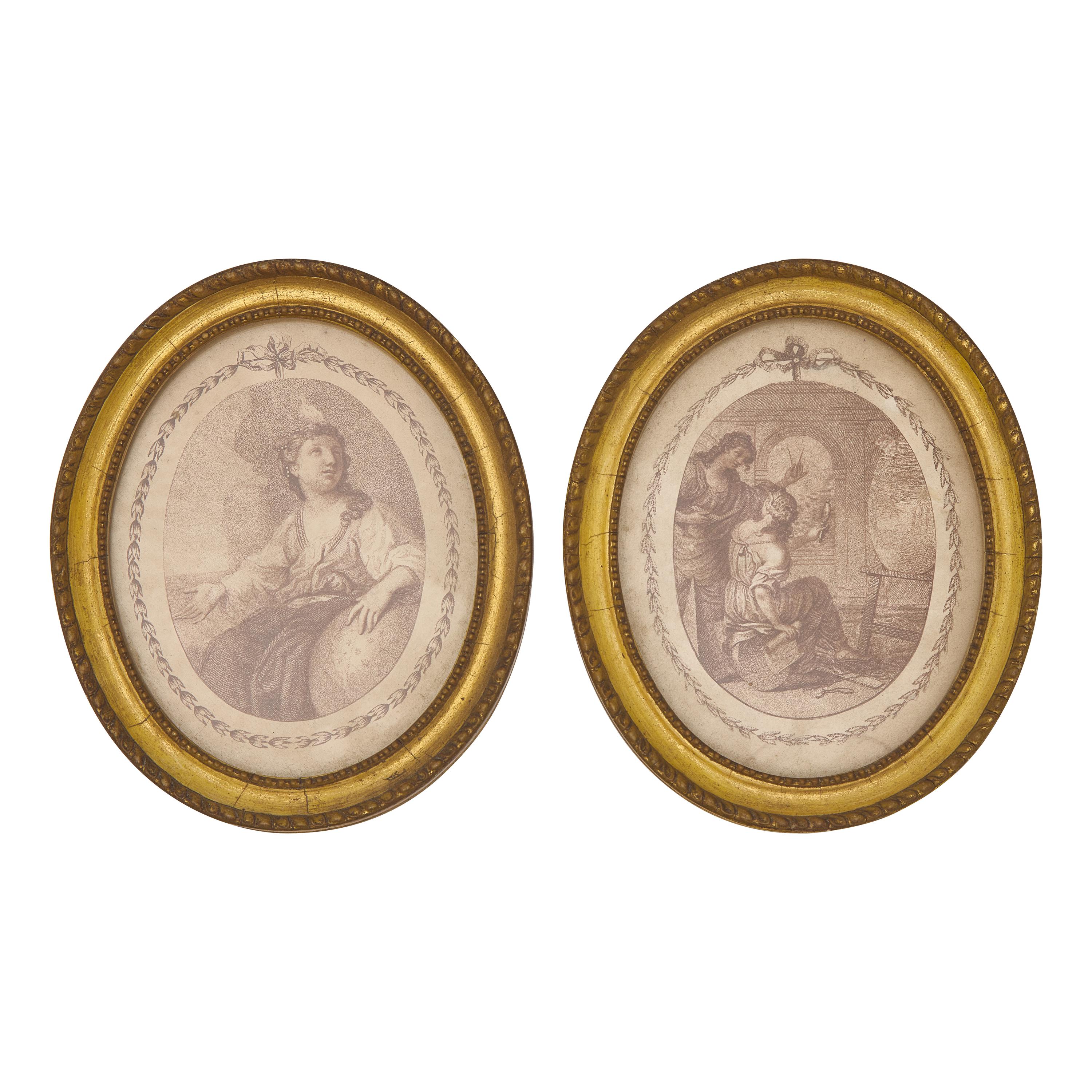 A Pair of George III Sepia Engravings