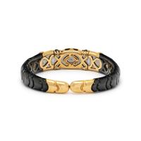 MARINA B., DIAMOND, MULTIGEM, AND ENAMEL CUFF BRACELET