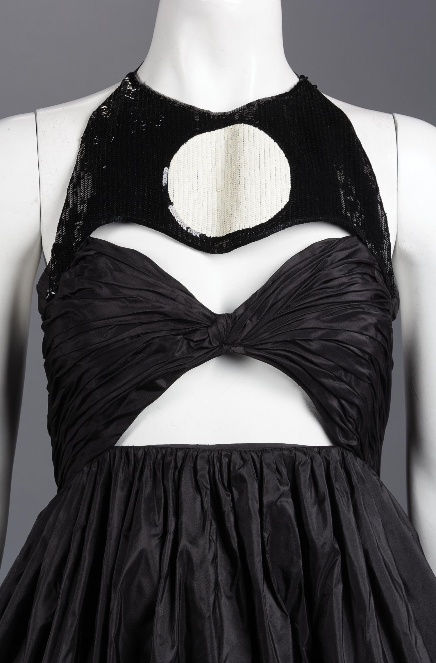 Two Geoffrey Beene Shirred Bustier Dresses, Spring 1990