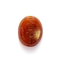 A Sasanian Style Agate Ring Stone with a Double-Headed Deity