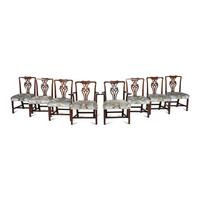 A Set of Eight George III Style Mahogany Dining Chairs