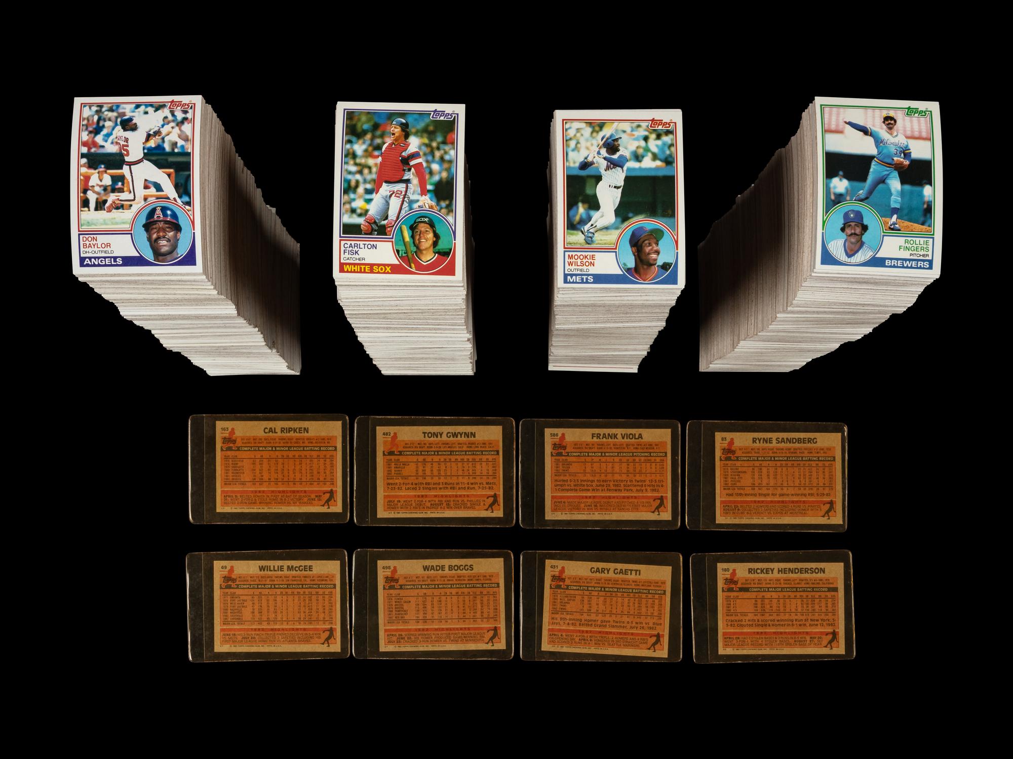 A Collection of 1980s Topps Baseball Complete Sets