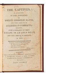 [BRITISH SHIPWRECK & CAPTIVITY]. A group of 9 narratives describing British shipwrecks and resulting captivity, comprising: