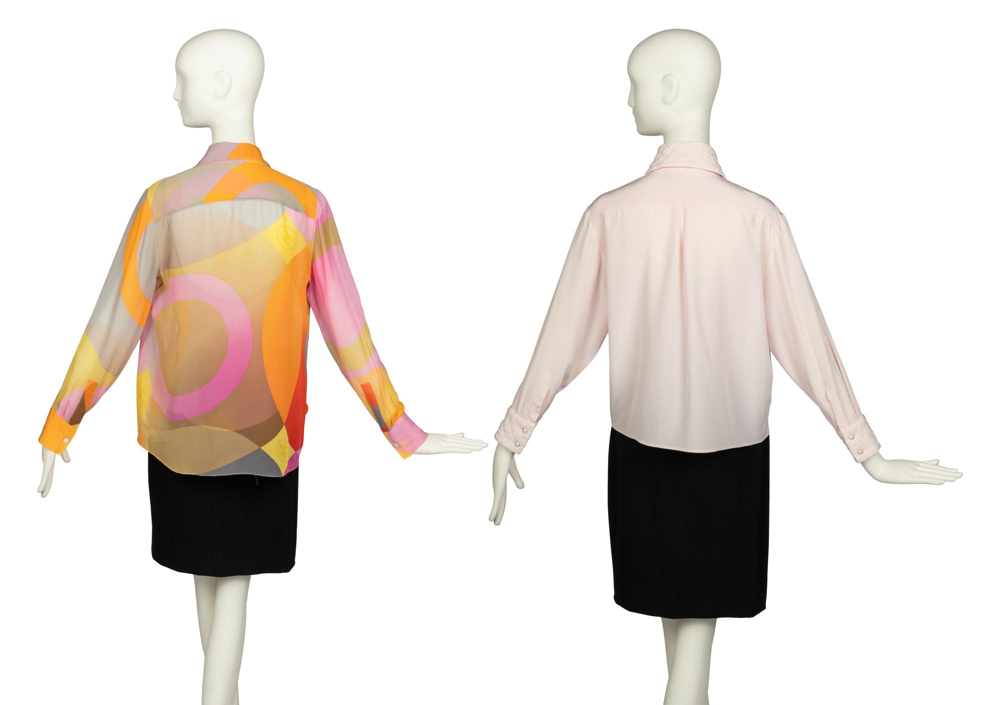 Three Chanel Items: One Shirt and Camisole Set, One Shirt, 2000s