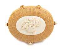 A Woven Nantucket Basket Height 7 1/4 inches. — MICHAEL KANE, 1987