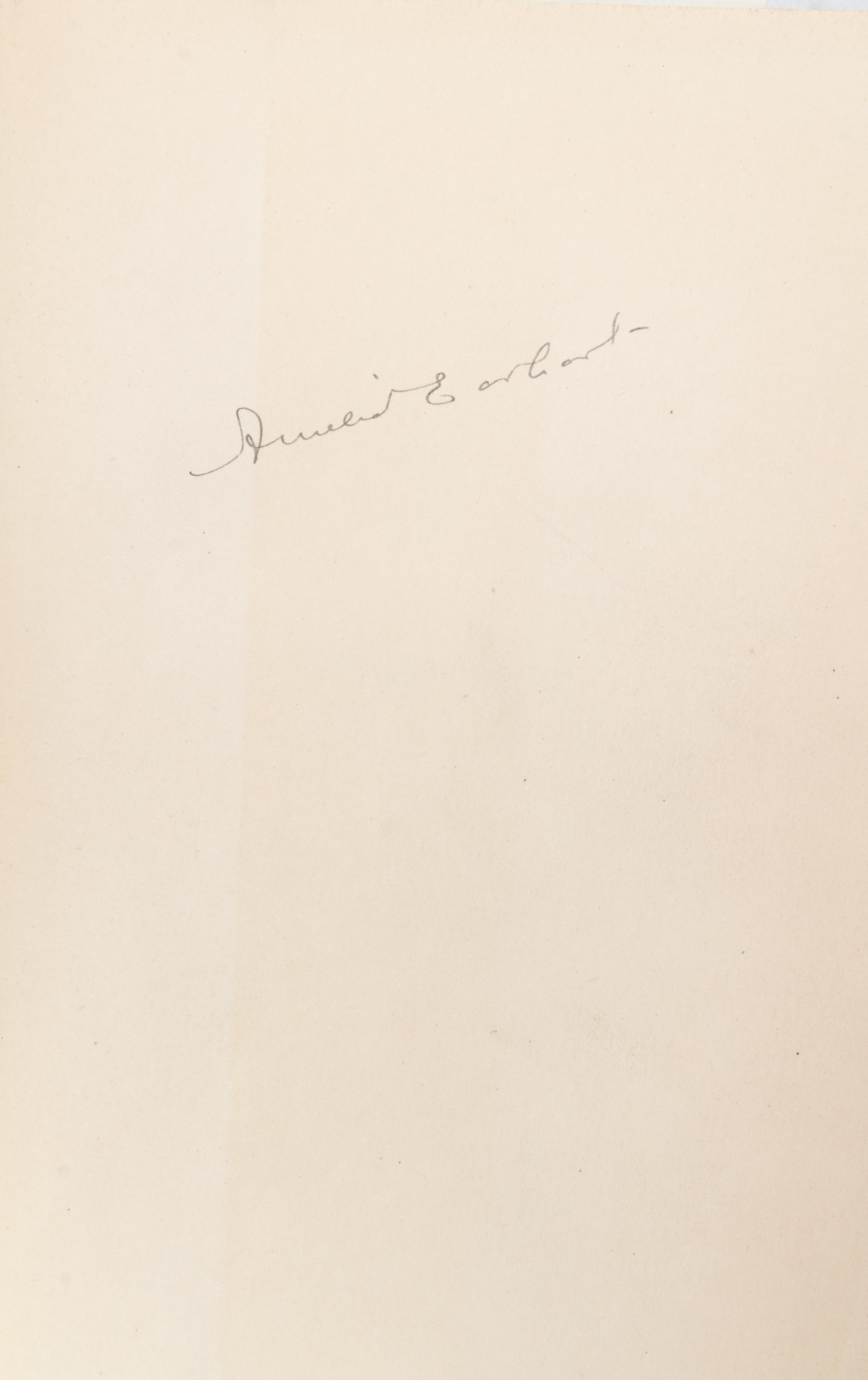 EARHART, AMELIA. The Fun of It... New York, 1932. Third printing. Signed by Earhart.