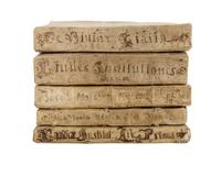 A Collection of Five Parchment Bound Manuscripts