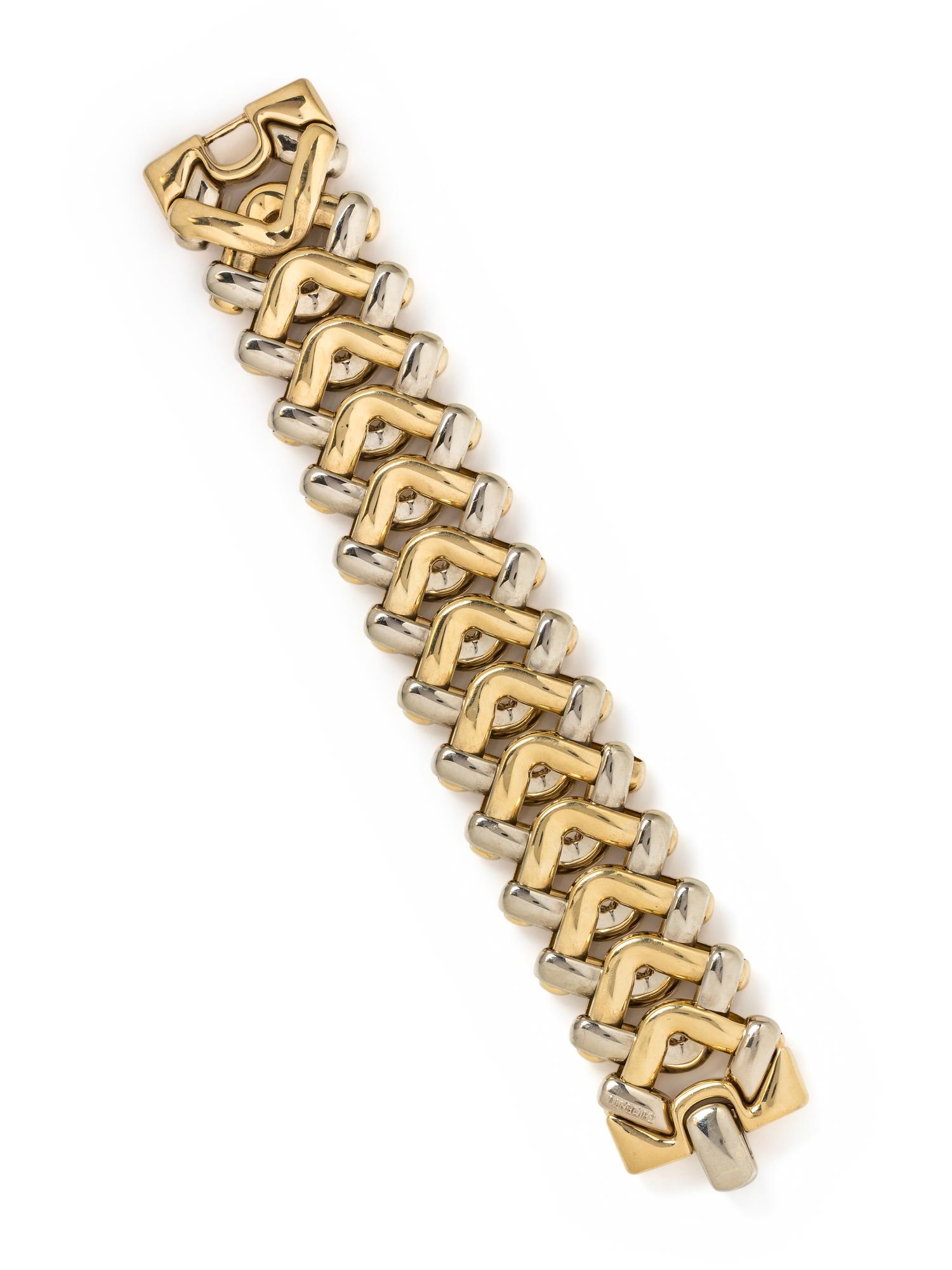 CHIMENTO, BICOLOR GOLD BRACELET