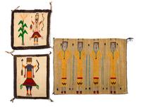 Group of Three Figural Weavings