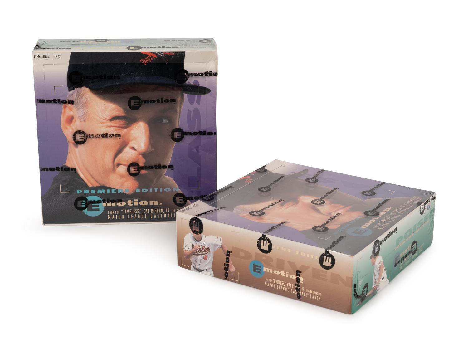 A Group of Two Boxes of 1995 Skybox Emotion Baseball Cards