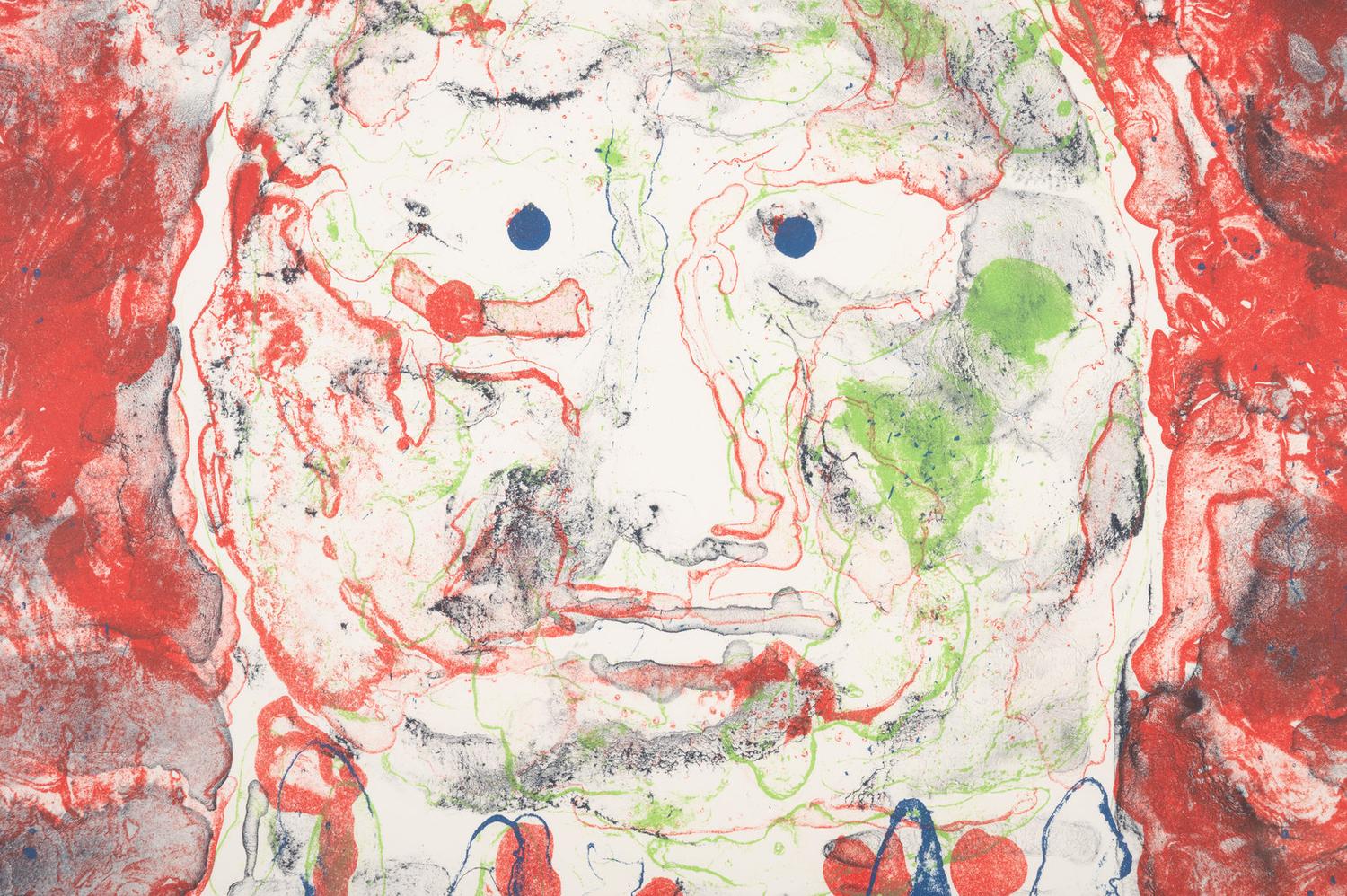 A Group of Four Abstract Works on Paper by 20th Century American Artists