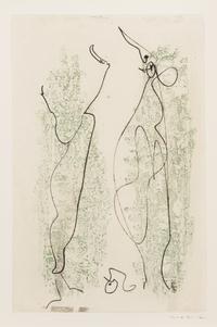 Max Ernst, (German, 1891-1976), Les Chiens ont soif, 1964