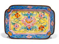 Six Chinese Canton Enamel on Copper Wares