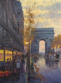 Sights of Paris (triptych)