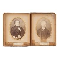 [Early Photography] Cabinet Card Album of 18th-19th century Pennsylvania Governors