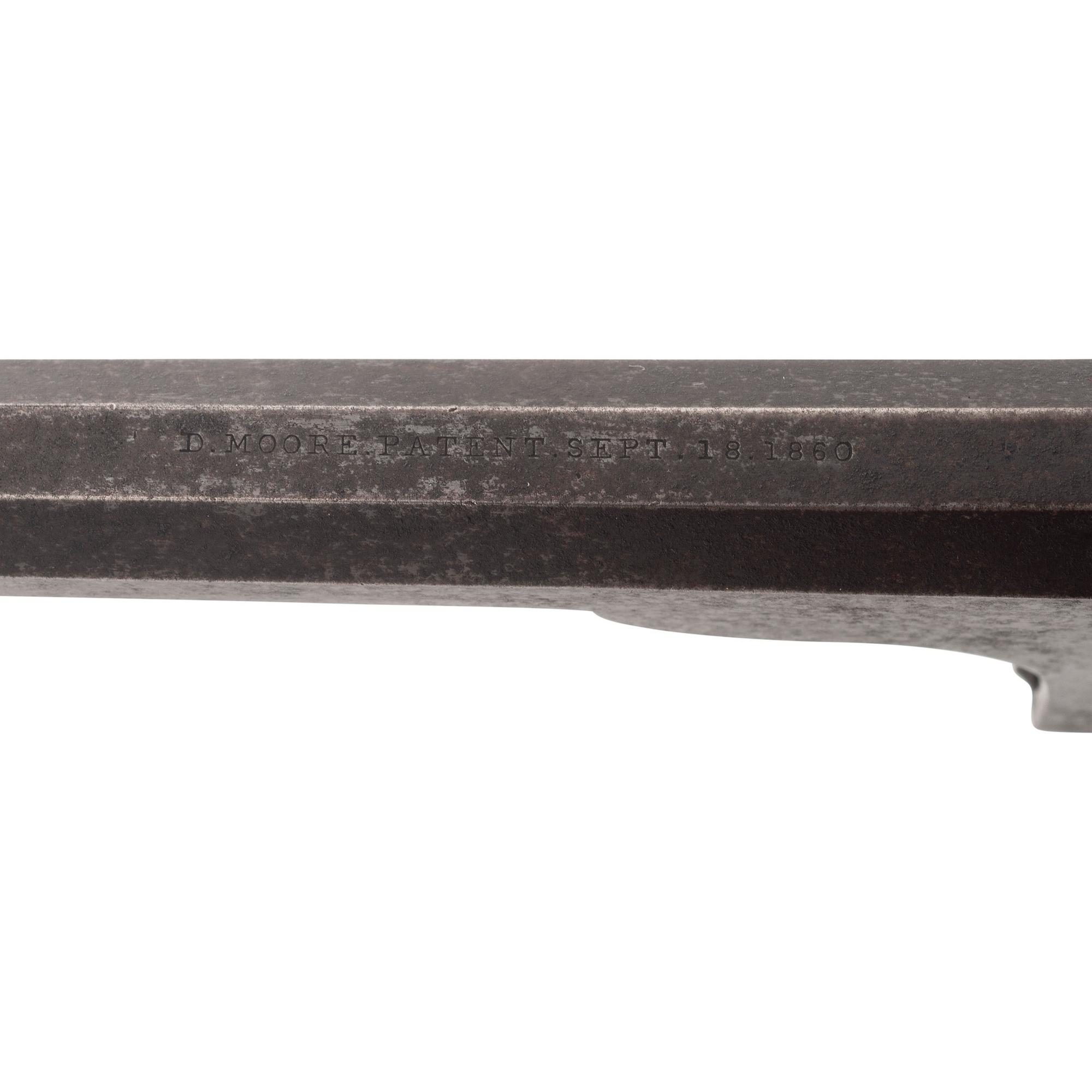 Moore 7-Shot Revolver Inscribed to Lt. Col. J.B. Leake - POW - with CDV and GAR Badge