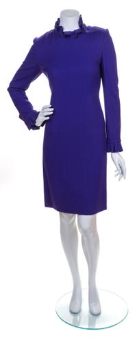 A Carolina Herrera Purple Dress, Size 8.