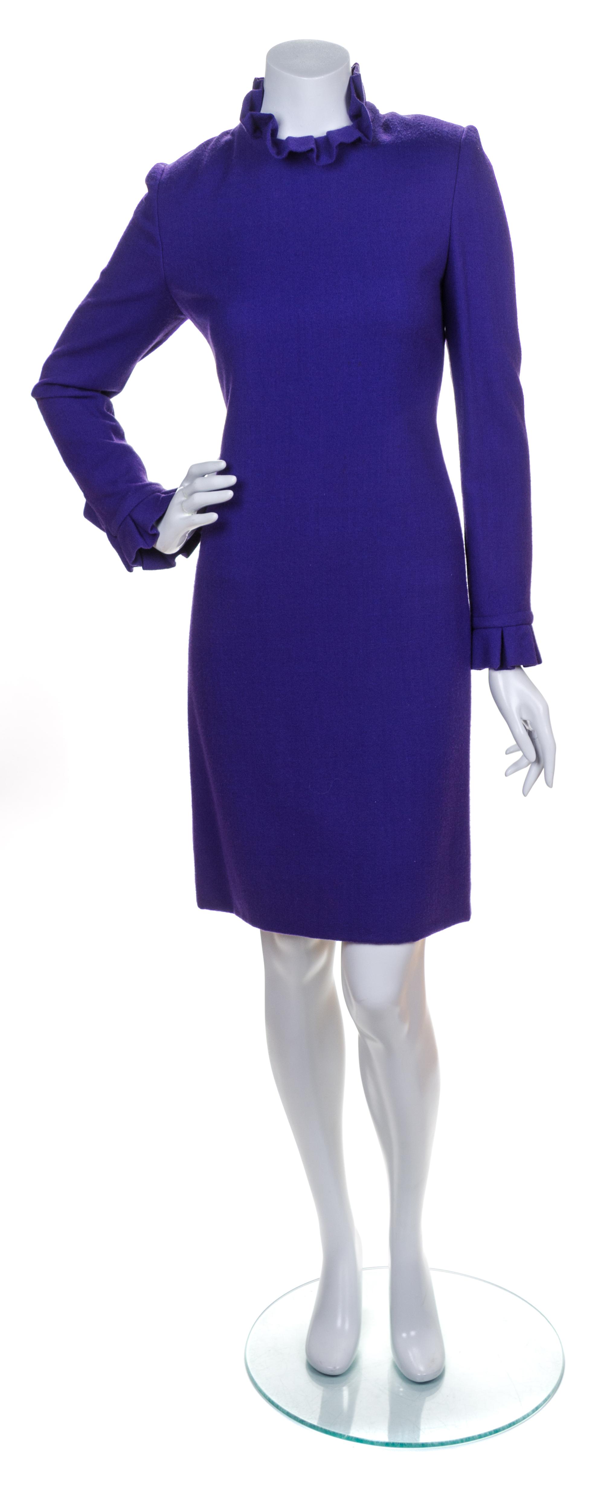 A Carolina Herrera Purple Dress, Size 8.