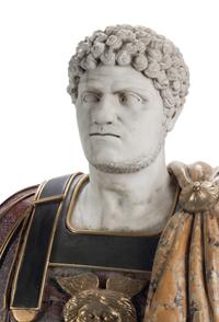A Pair of Italian Marble, Bronze and Porphyry Busts