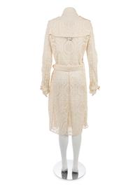 Burberry Crocheted Lace Trench Coat
