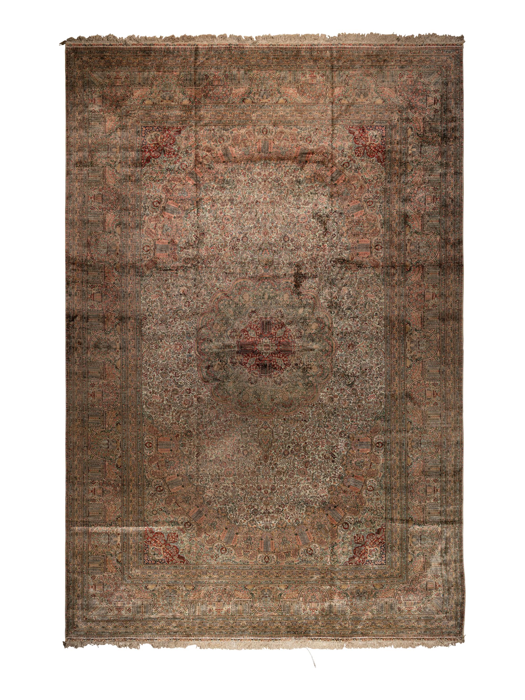 A Qum Silk Rug