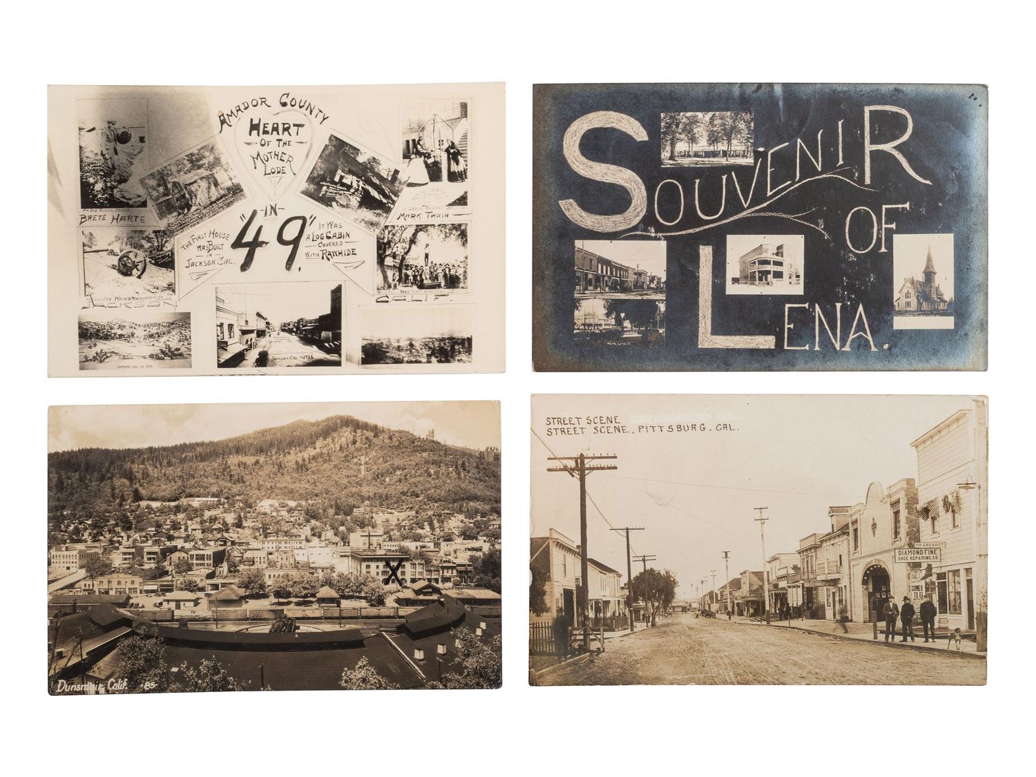 [CALIFORNIA]. A group of approx. 118 RPPCs of small towns & cities in California.