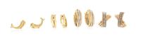 A Collection of Gold Earrings, 5.30 dwts.