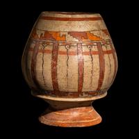 A Nicoya Polychrome Pedestal Jar