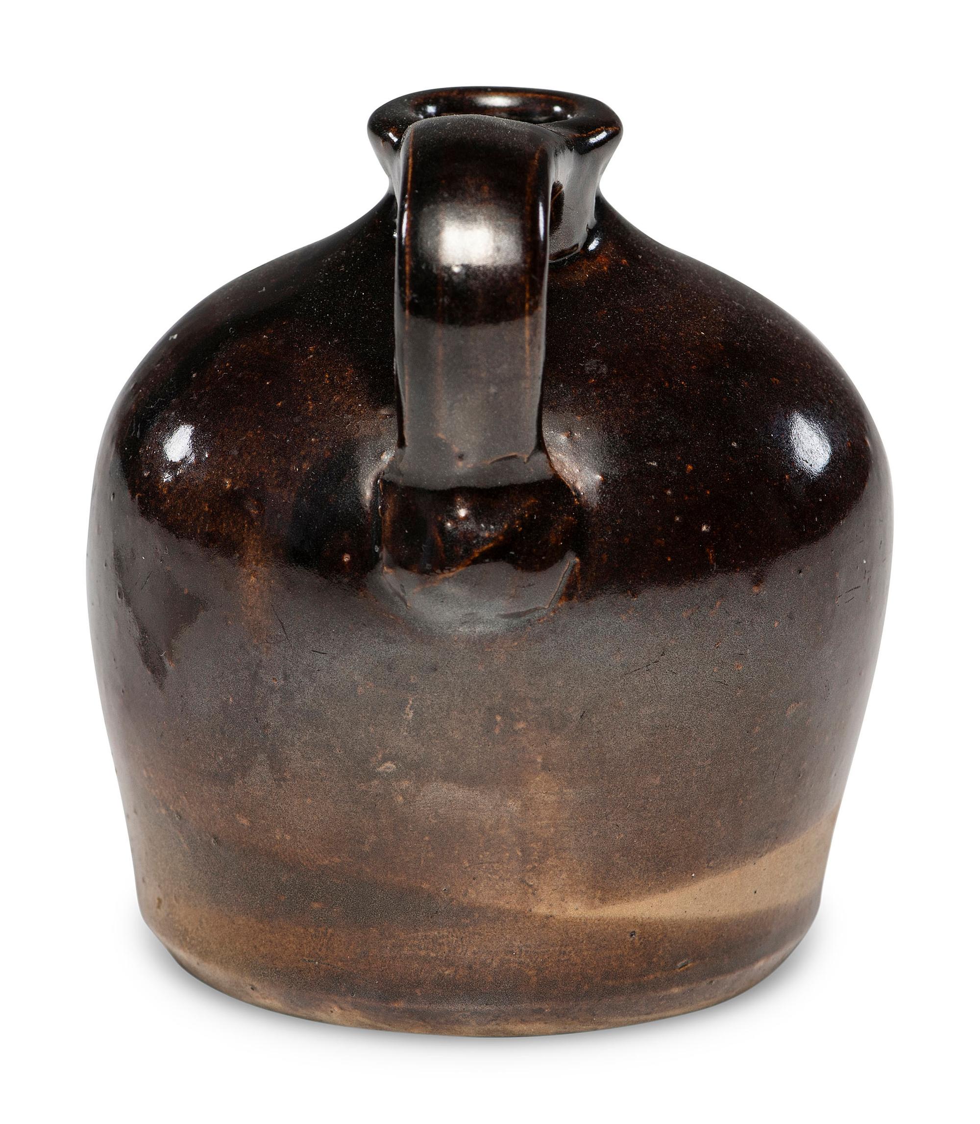 A Rare W. J. and E. G. Schrop Miniature Double-Glazed Dipped Jug