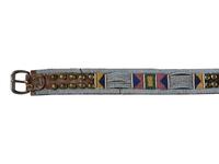 Apsáalooke [Crow] Beaded and Tacked Belt, with Tacked Drop