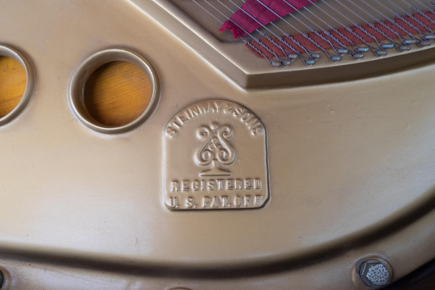 A Model M Steinway Walnut Cased Piano — 20TH CENTURY