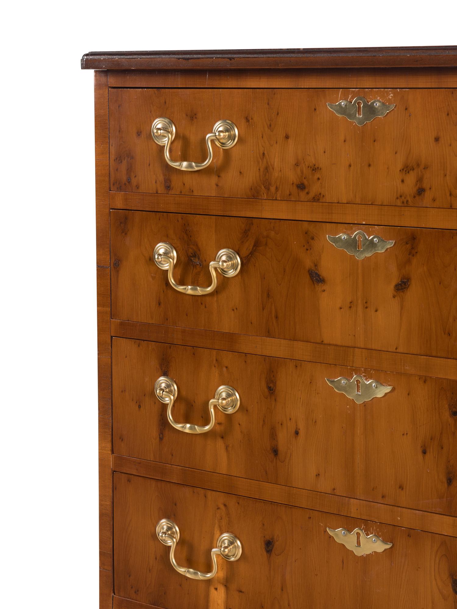 A George III Style Walnut Chest of Drawers